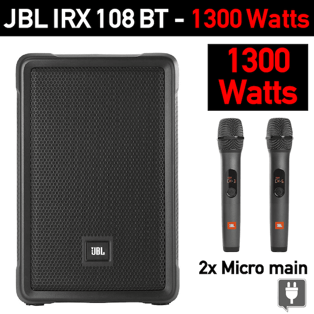 Location Enceinte JBL IRX108BT 1300W - Pixloc
