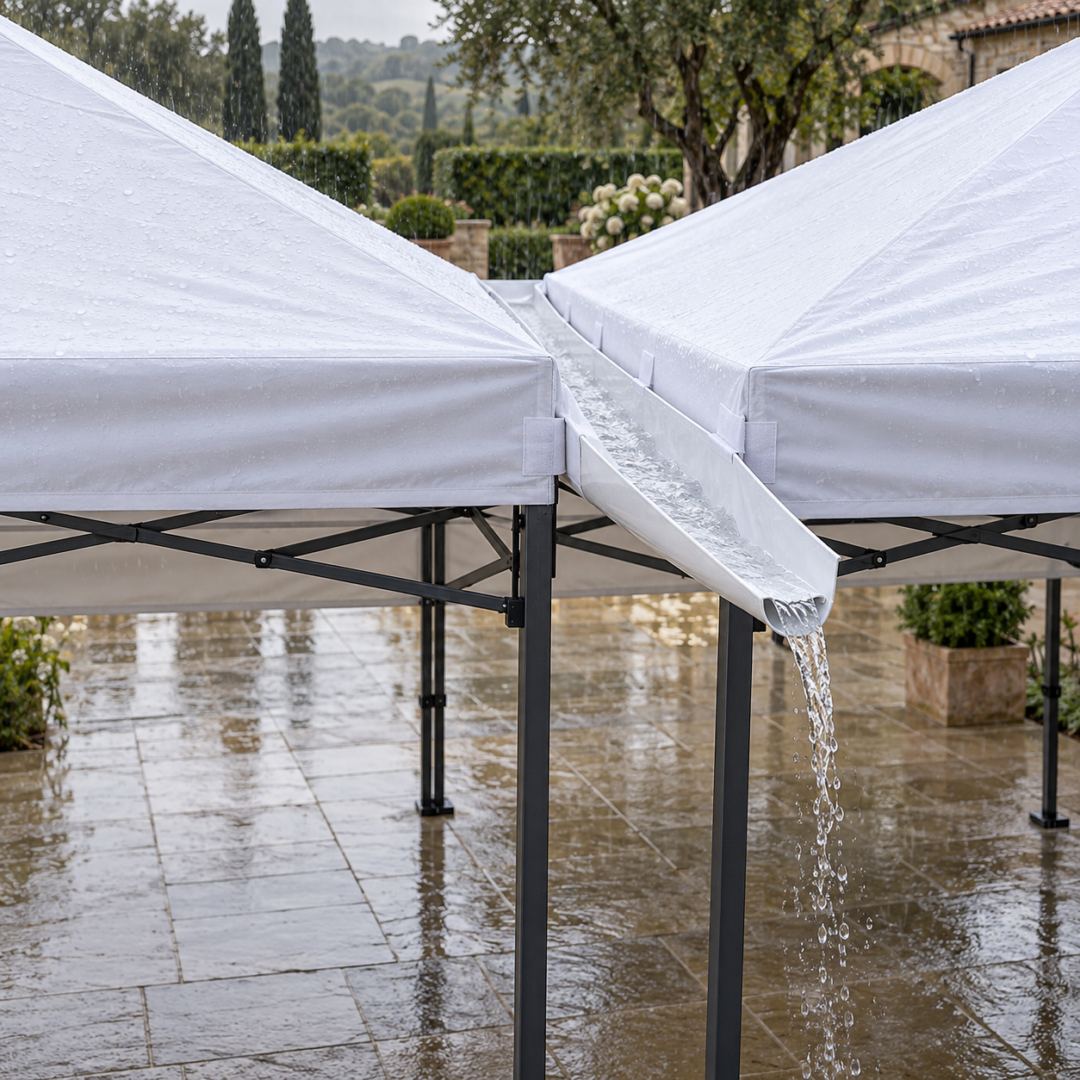 Location Gouttière pour barnum 3 m blanche - Pixloc