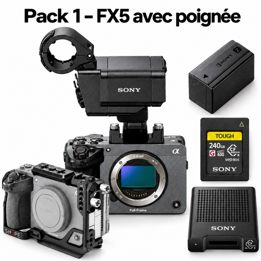 Location Sony FX5 avec poignée XLR-H2 - Pixloc